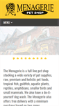 Mobile Screenshot of menageriepetshop.com